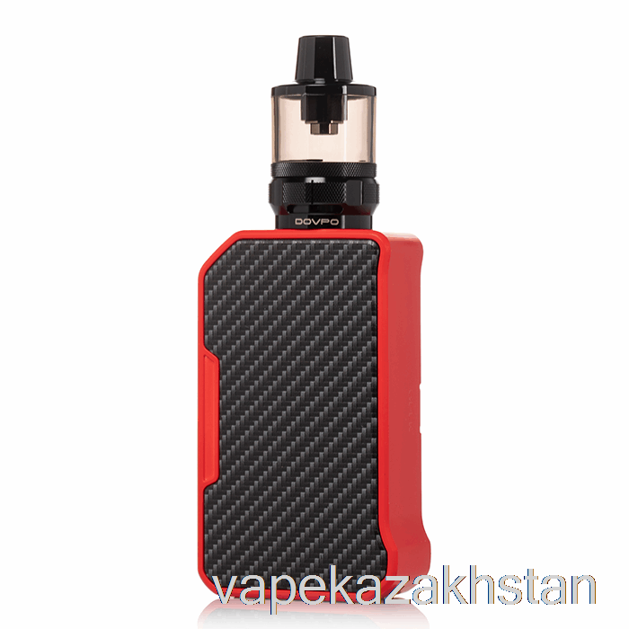 Vape Disposable DOVPO MVP 220W Starter Kit Carbon Fiber Red